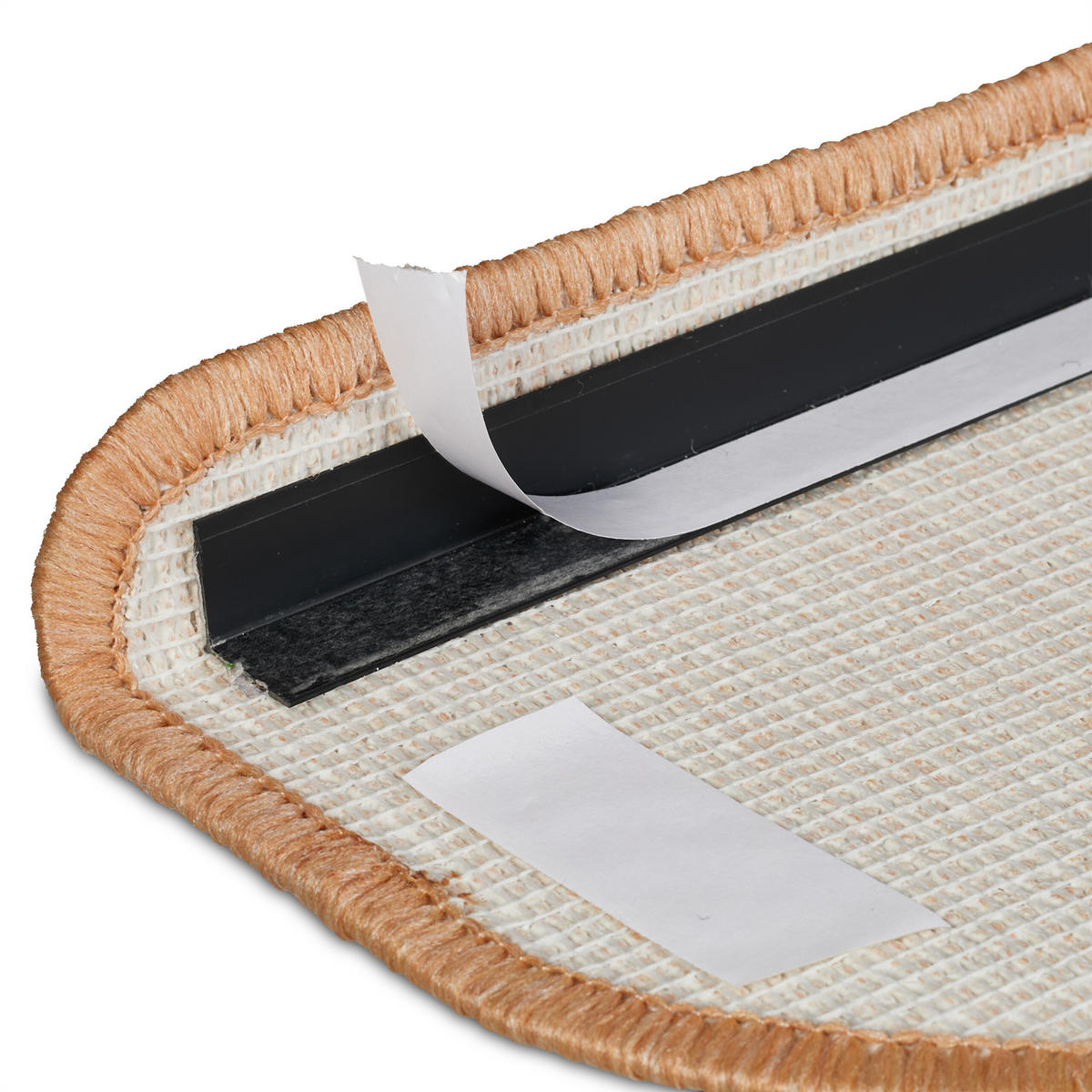 15XSTUFENMATTEN - Beige, Kunststoff (24/65/4cm) - Relaxdays