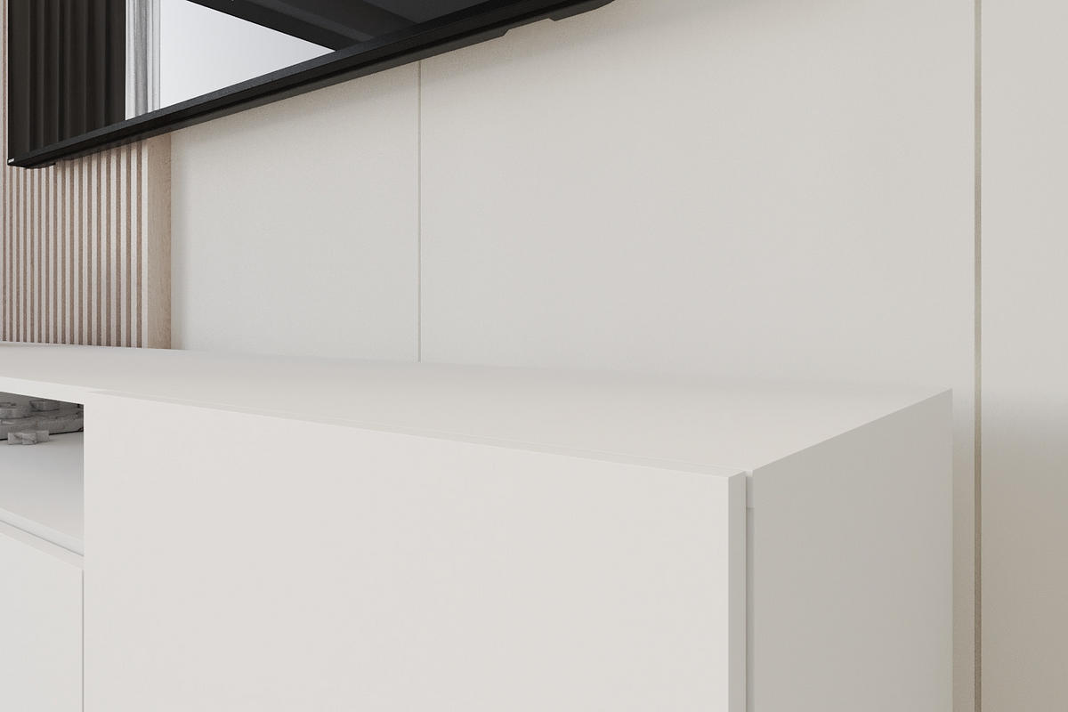 LOWBOARD ELIO-W 200x40x41 cm - Weiß - Weiß, Holzwerkstoff (200/40/41cm) - ALTDECOR