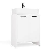 BADEZIMMERSCHRANK Vio - Weiß, Holzwerkstoff (60/74/40cm) - kommodly