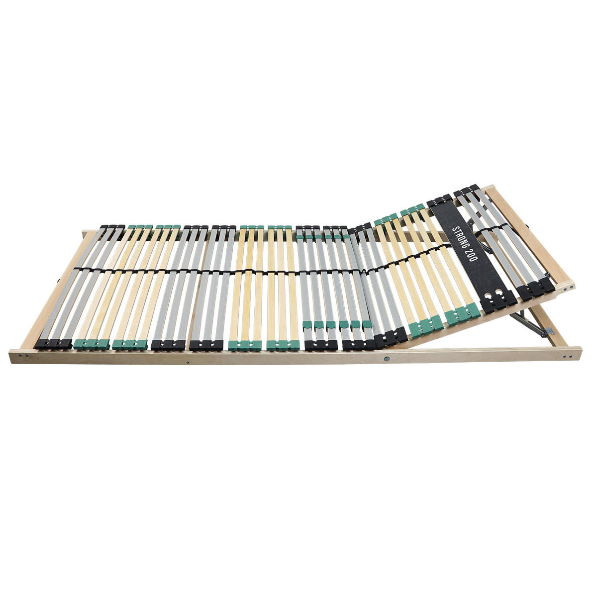 LATTENROST Premium Strong 200 - 90x200 cm, Buche, bis 200Kg belastbar 42 Latten - Braun, Holz (90/200cm) - Sleepneo