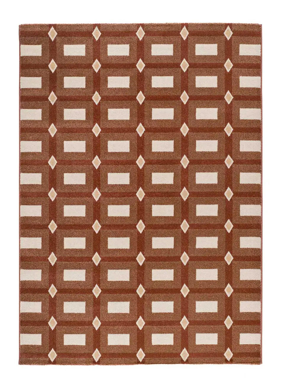 Atticgo Kurzflorteppich Kupfer, Beige 200x290 cm
