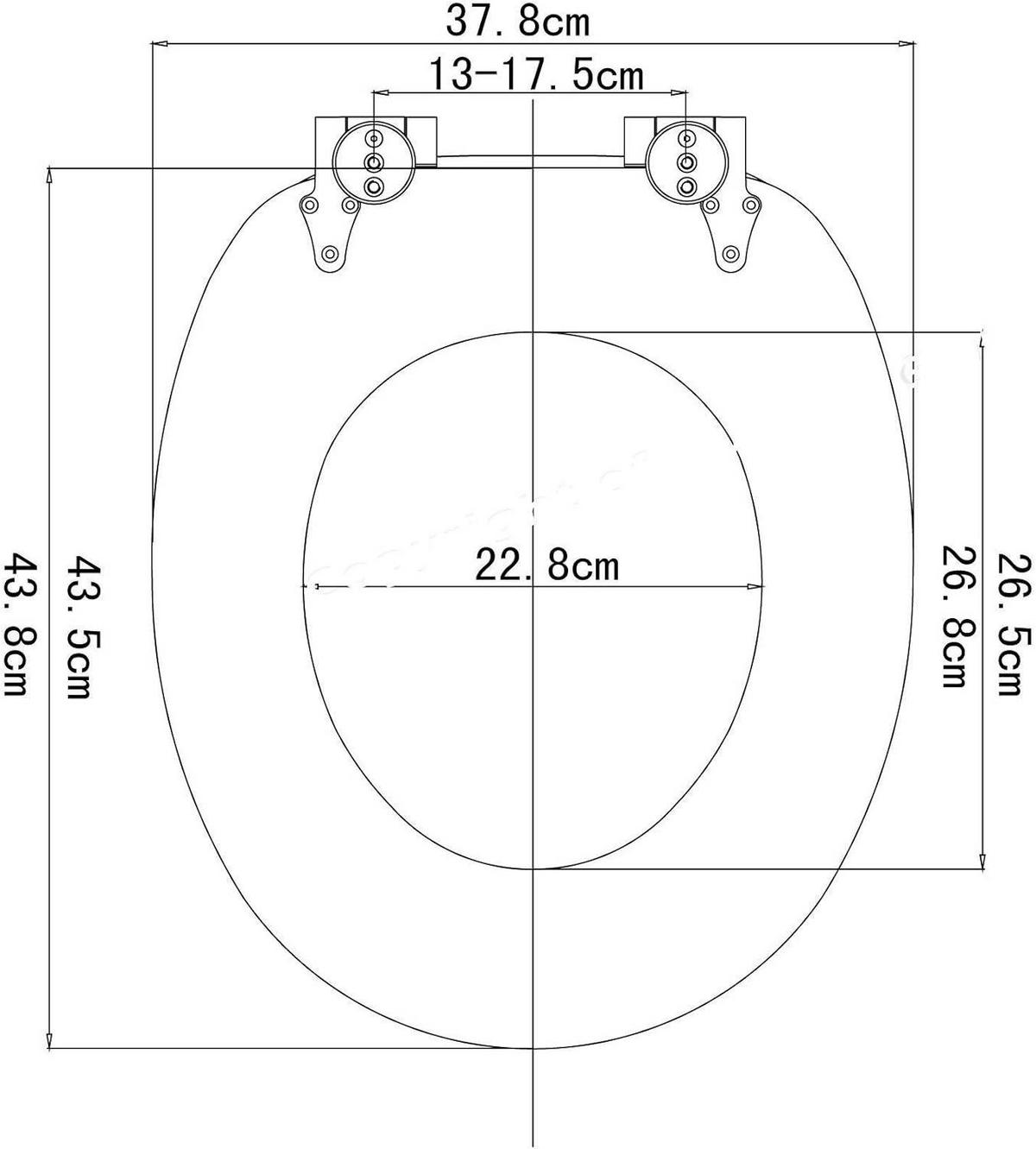 WC SITZ mit Absenkautomatik, MDF Holzkern, Antibakteriell - Hellbraun, Holzwerkstoff (37/2.5/43cm) - Woltu