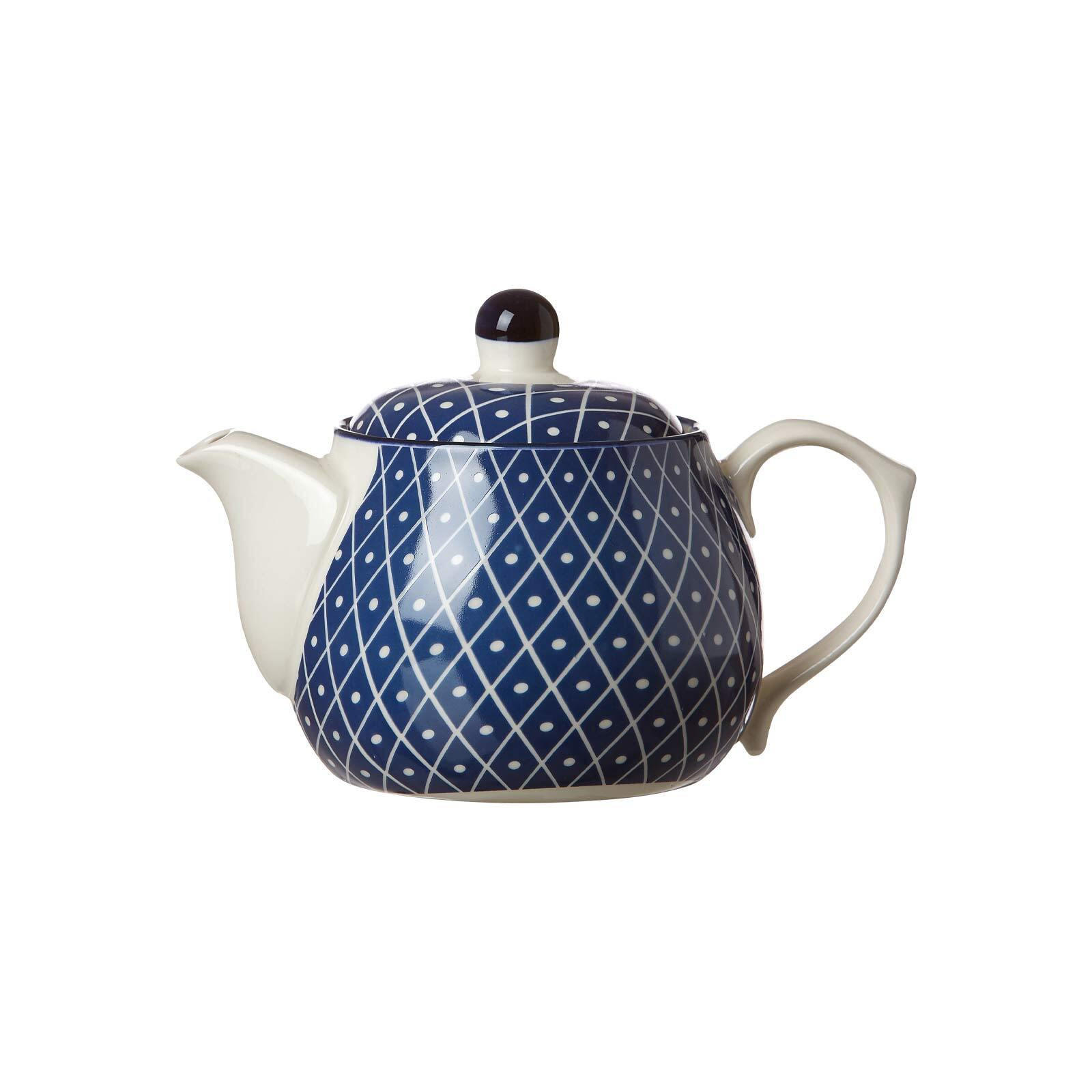 TEEKANNE Royal Reiko blau-weiß 500 ml - Blau/Weiß, Keramik (0.5L) - Ritzenhoff Breker