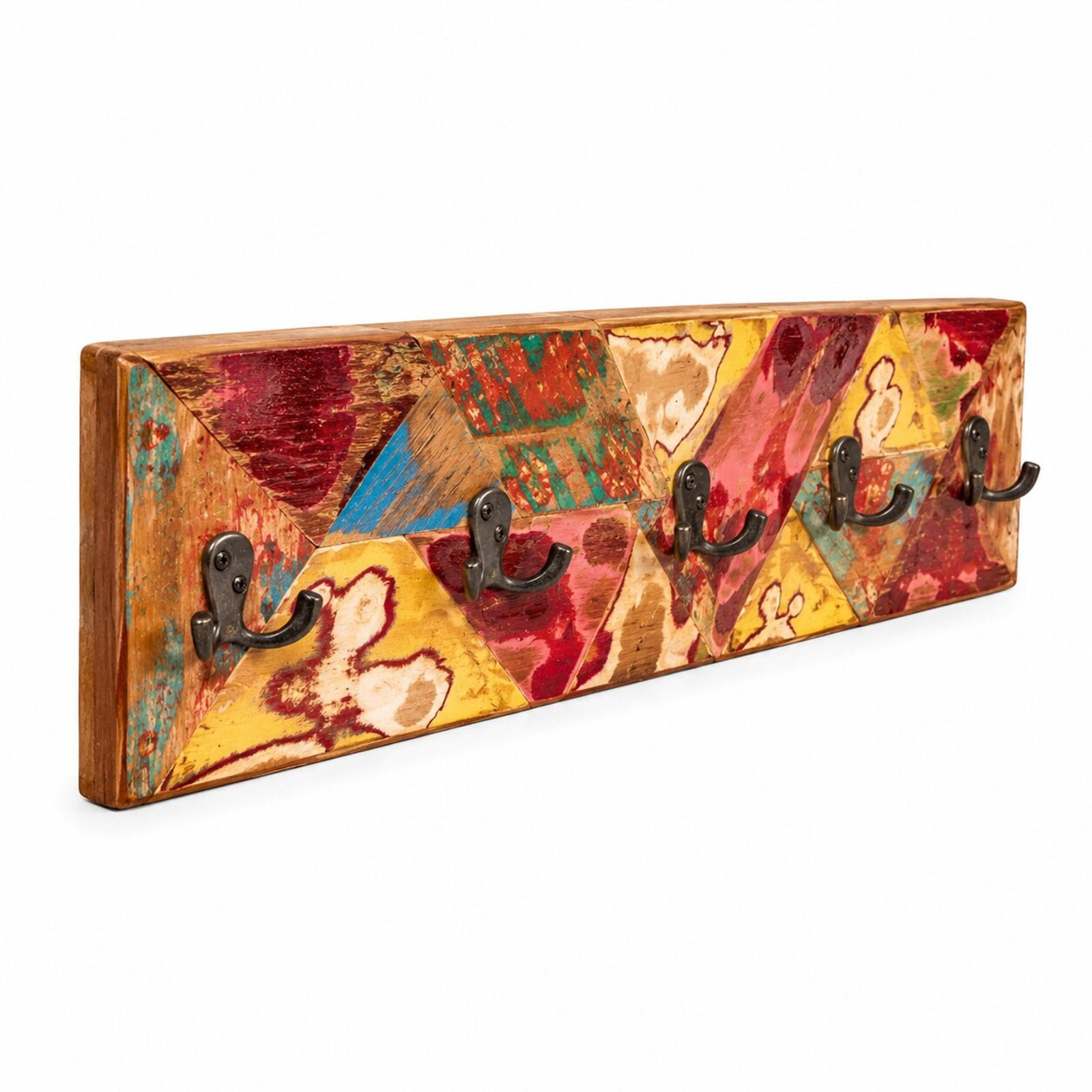 WANDGARDEROBE Elio 60 5 Haken, Holz naturfarben - Naturfarben, Holz (60/15/6cm) - CREEDWOOD