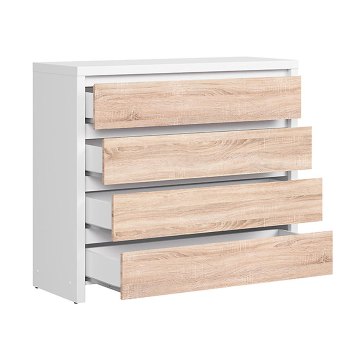 KOMMODE Soren Holz und Weiß - Weiß, Holzwerkstoff (105/92/40cm) - Petits-meubles