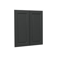 KUCHYŇSKÁ DVÍŘKA R-Line Antracitový venkovský dům 59.2 x 59 cm nábytková čela pro závěsnou skříňku - antracitová, kompozitní dřevo (59.2/59/1.6cm) - Vicco