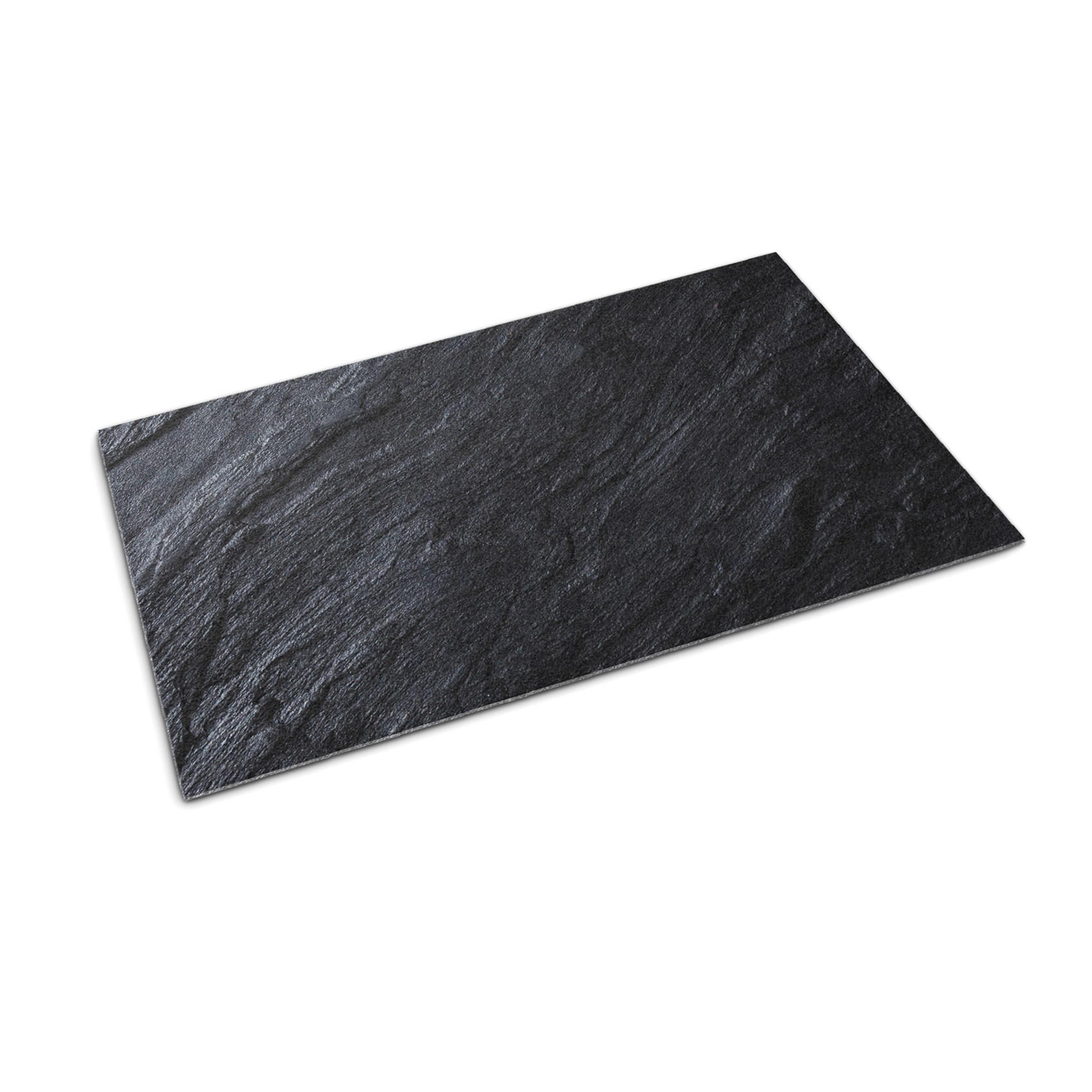 FUSSMATTE 90 x 60 cm Vulkanstein - Schieferfarben, Textil (90/60cm) - TULUP