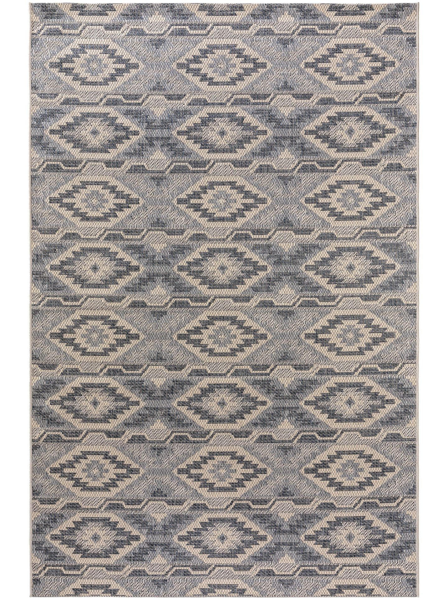 OUTDOORTEPPICH River Blau 160x230 cm - Blau, Kunststoff (160/1cm) - KUNSTLOFT
