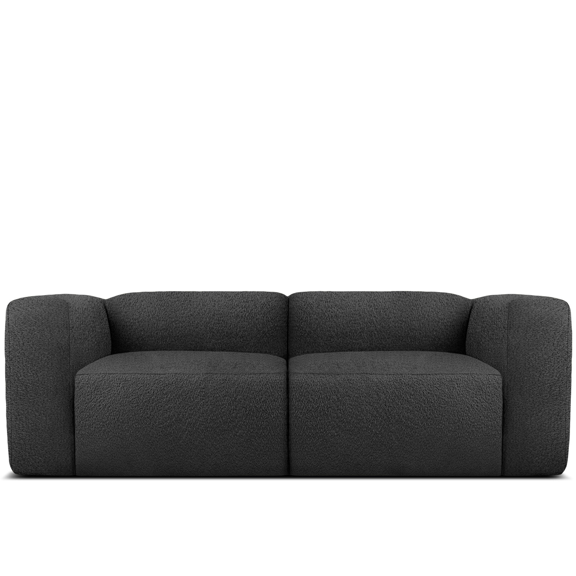 2-SITZER SOFA BUFFO, Dunkelgrau - Dunkelgrau, Holz/Holzwerkstoff (210/73/96cm) - KONSIMO®