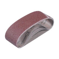 SCHLEIFBAND – 135 x 1210 mm, Körnung 40, zum Schleifen und Polieren. - Rot, Metall (15/122/1cm) - DCA