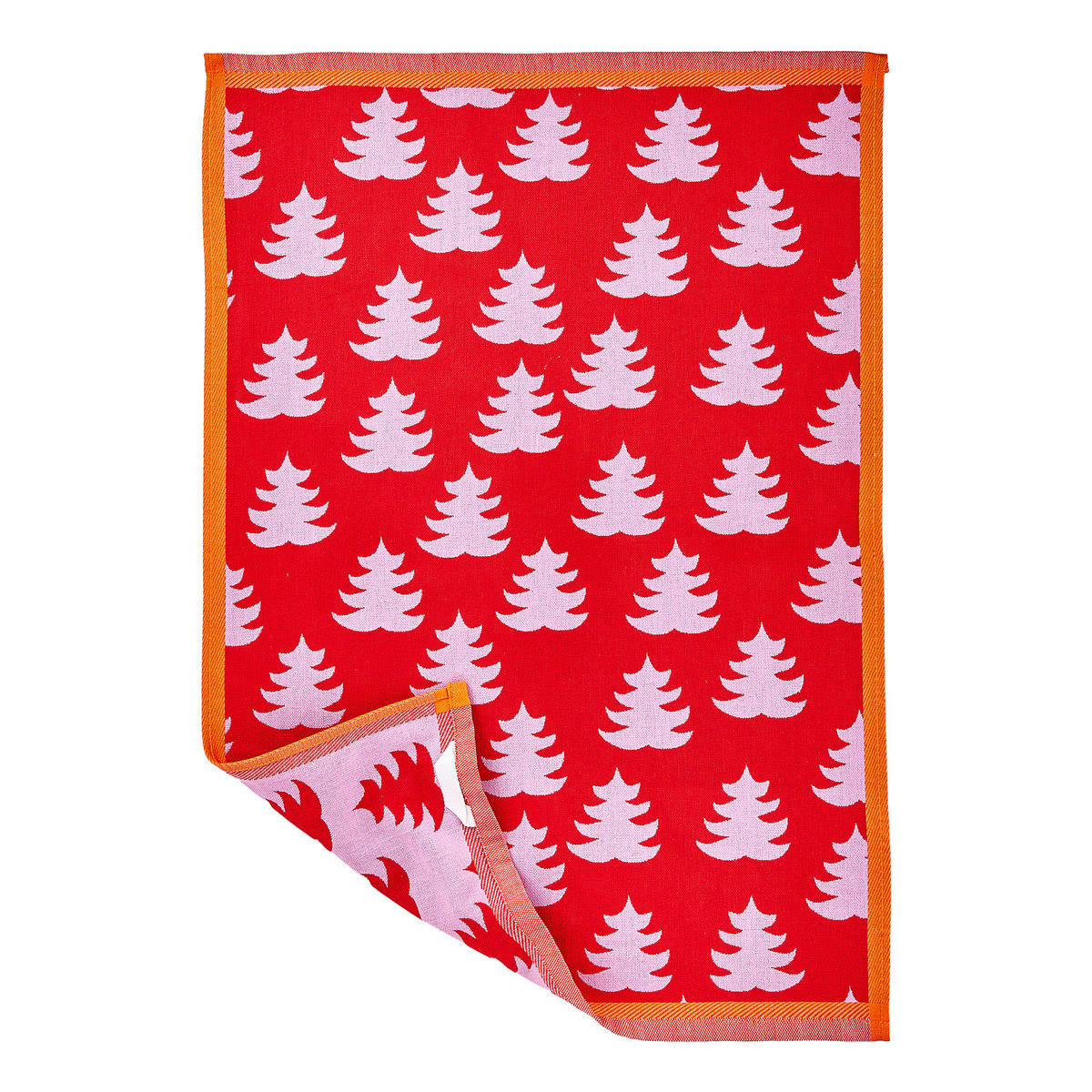 KÜCHENTUCH Sweet Xmas Weihnachtsbäume - Rot, Textil (50/67cm) - Butlers