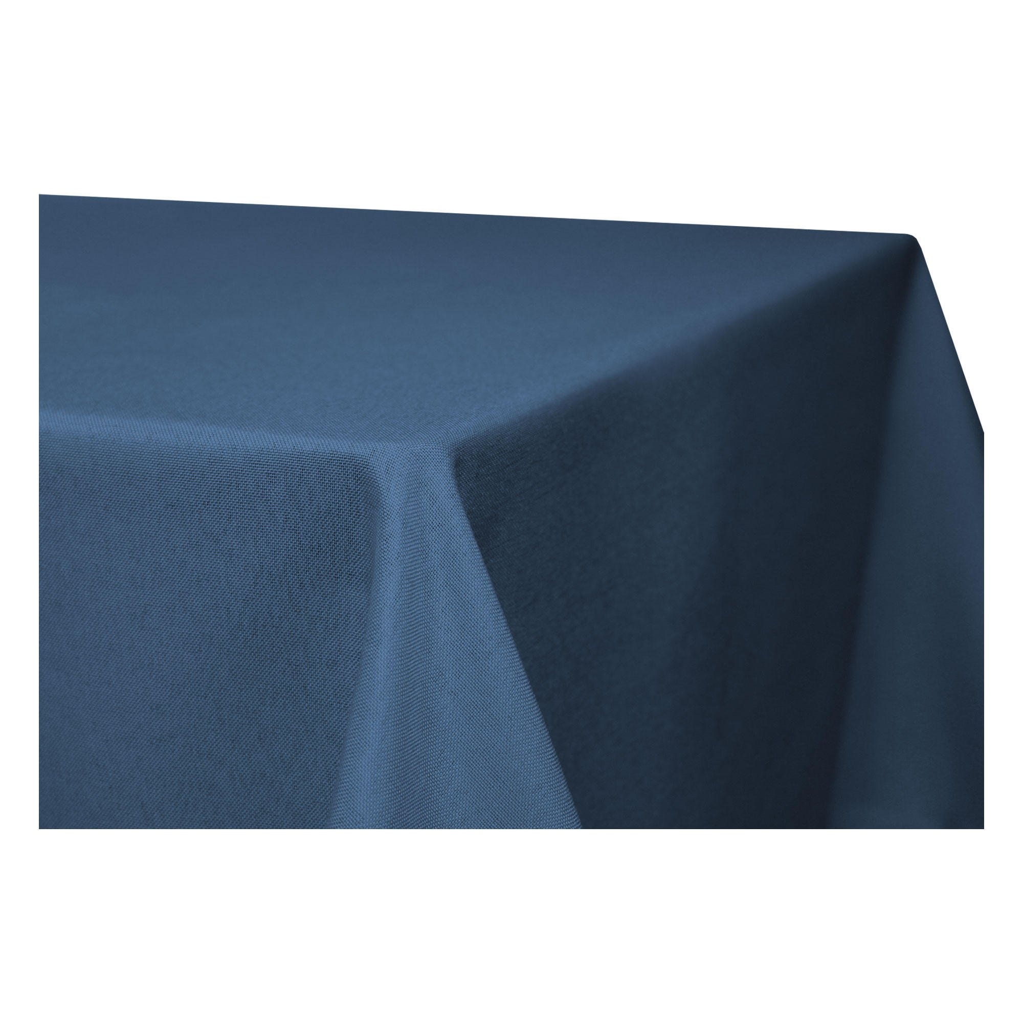 TISCHDECKE Leinenoptik 160/160 cm quadratisch Blau - Blau, Textil (160/160cm) - TiborTex