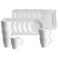 FRÜHSTÜCKS-SET Melodie weiß 18er Set - Weiß, Keramik (1/1/1cm) - Ritzenhoff Breker