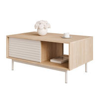 COUCHTISCH LUSSO 100/60/47 cm Rechteckig, Eiche/Kaschmir - Eichefarben, Holzwerkstoff/Metall (60/100/47cm) - Idohome
