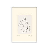 POSTER mit Rahmen Arch Atelier - Carl Newman 02 - Schwarz/Naturfarben, Holz/Papier (70/100cm) - Poster&Frame