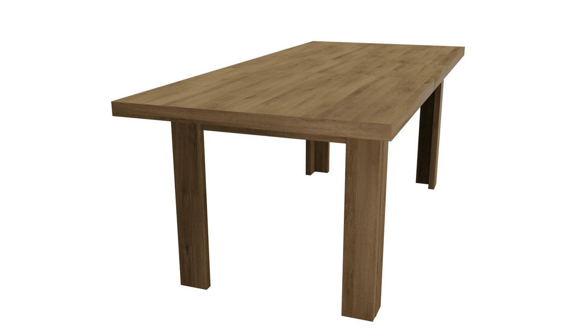 ESSTISCH ausziehbar 160-200 cm Eiche Lefkas - Eichefarben, Holzwerkstoff (160/90/75cm)