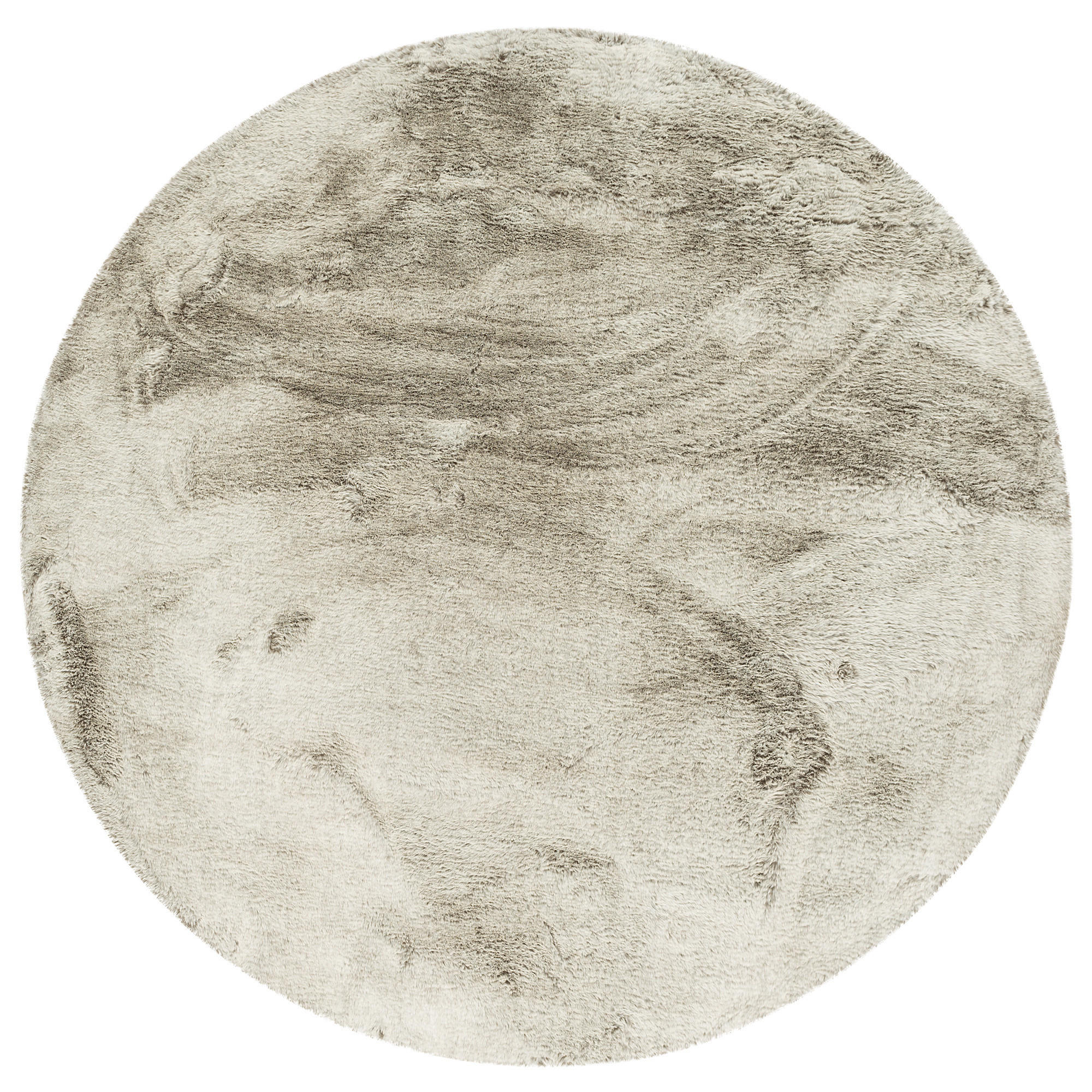 FELLTEPPICH LUXUS SUPER SOFT PLUSH RUND - Olivgrün, Textil (80/80cm) - Pergamon