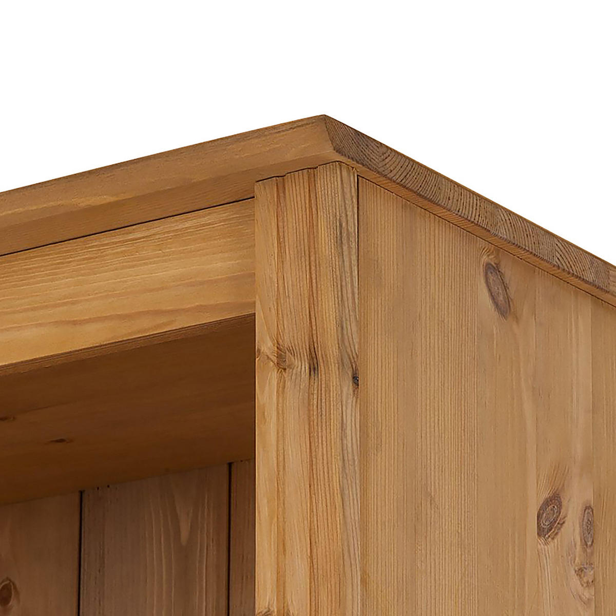 BÜCHERWAND - Kiefer massiv, Typ E - Kieferfarben, Holz (222/223/37cm) - home24