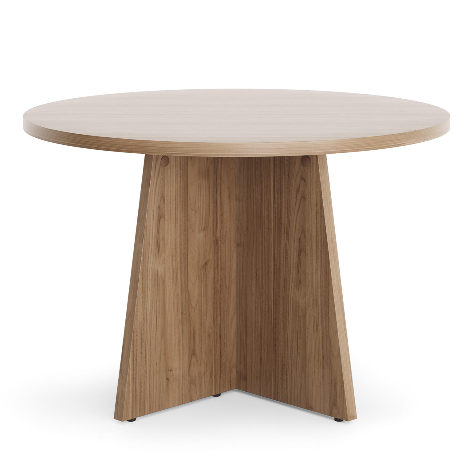 COUCHTISCH Aurora 75 cm, rund Wohnzimmertisch mit modernem Design, Nussbaum - Nussbaumfarben, Holzwerkstoff (75/75/47cm) - Beautysofa