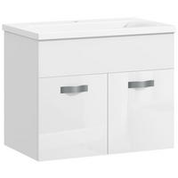 HÄNGESCHRANK Glänzend weiß 1 Stück - Weiß, Kunststoff (61/50/40cm) - GiPP