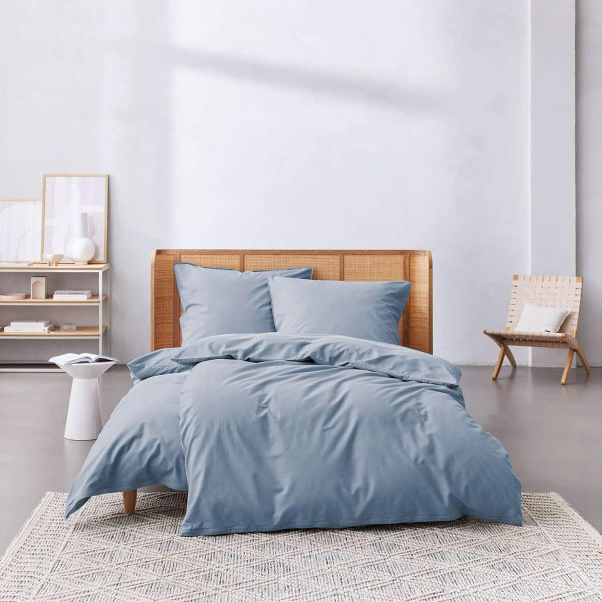 GANZJAHRESBETTWÄSCHE WASHEDCOTTON - Blau, Textil (200/200cm) - Esprit