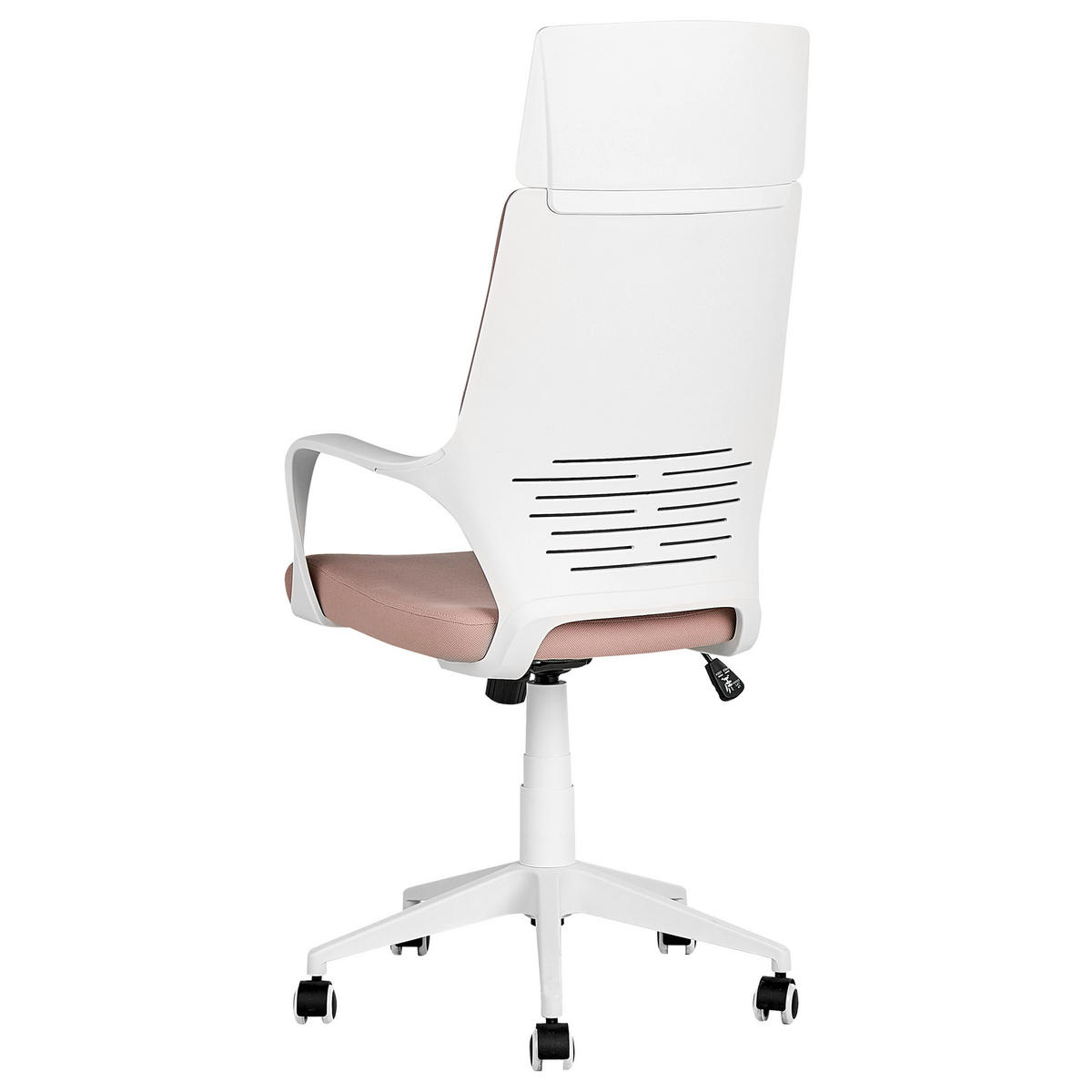BÜROSTUHL Pfirsichrosa Delight - Pink, Textil (64/116/64cm) - Beliani