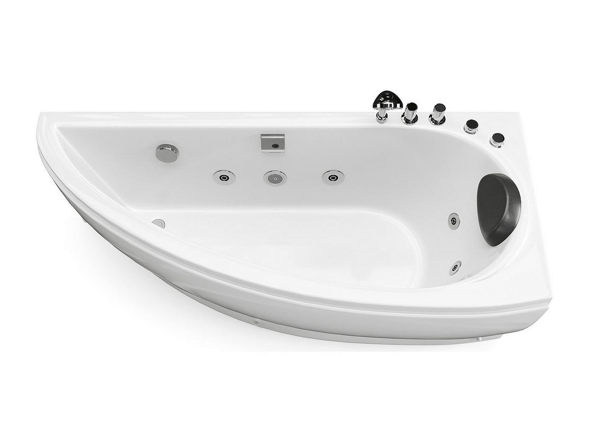 WHIRLPOOLBADEWANNE - 1 Person - Acryl - Weiß - Weiß, Kunststoff (160/60/75cm) - Vente-Unique