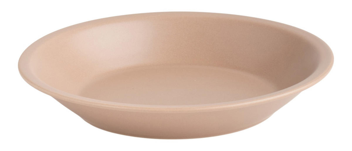 TIEFE PLATTE Terro - Hellbraun, Stein (22.8cm) - home&you