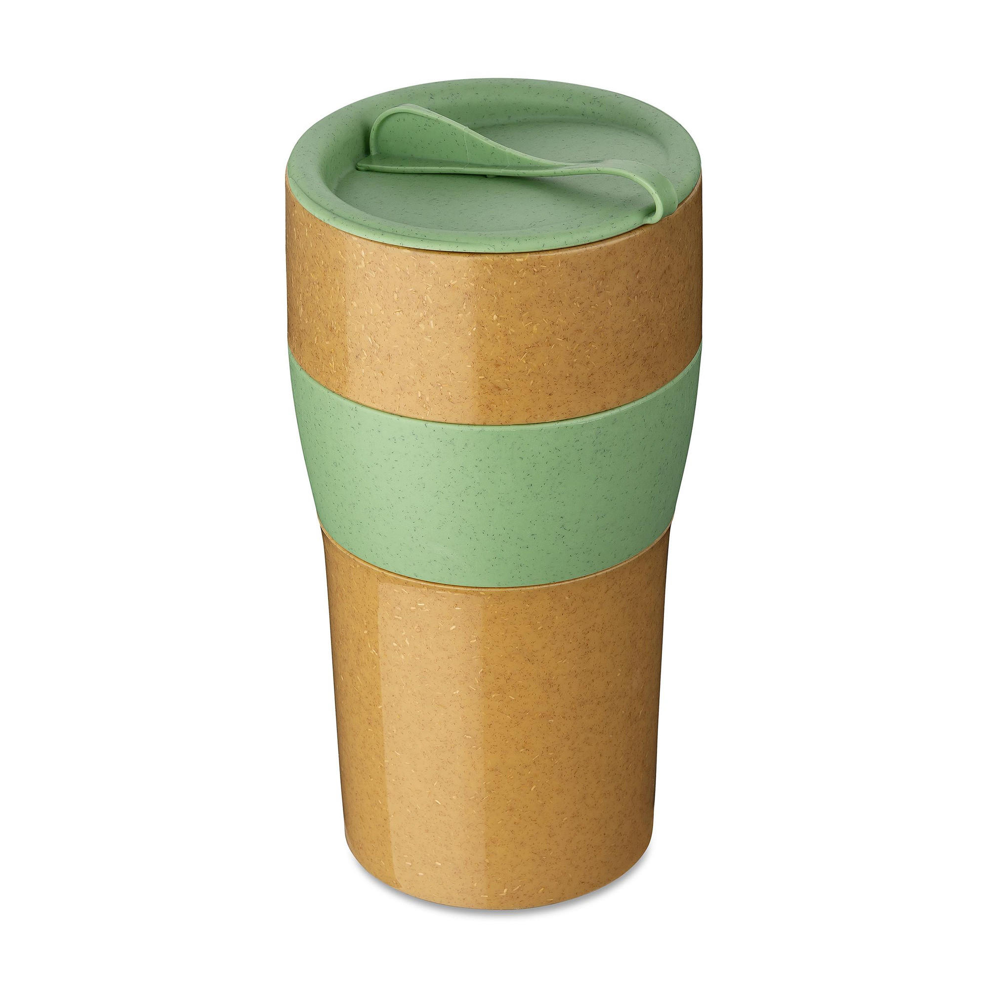 THERMOBECHER Aroma To Go Xl Nature leaf green 700 ml 9,7/9,2/18,5 cm - Grün, Kunststoff (0.7L) - KOZIOL