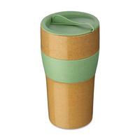THERMOBECHER Aroma To Go Xl Nature leaf green 700 ml 9,7/9,2/18,5 cm - Grün, Kunststoff (0.7L) - KOZIOL