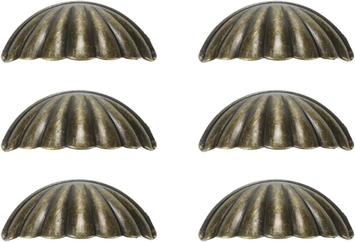 MÖBELGRIFF , 6 er-Set mit 6,35-mm-Mittellöchern - Messingfarben, Metall (3.2/2/7.6cm) - BELZ