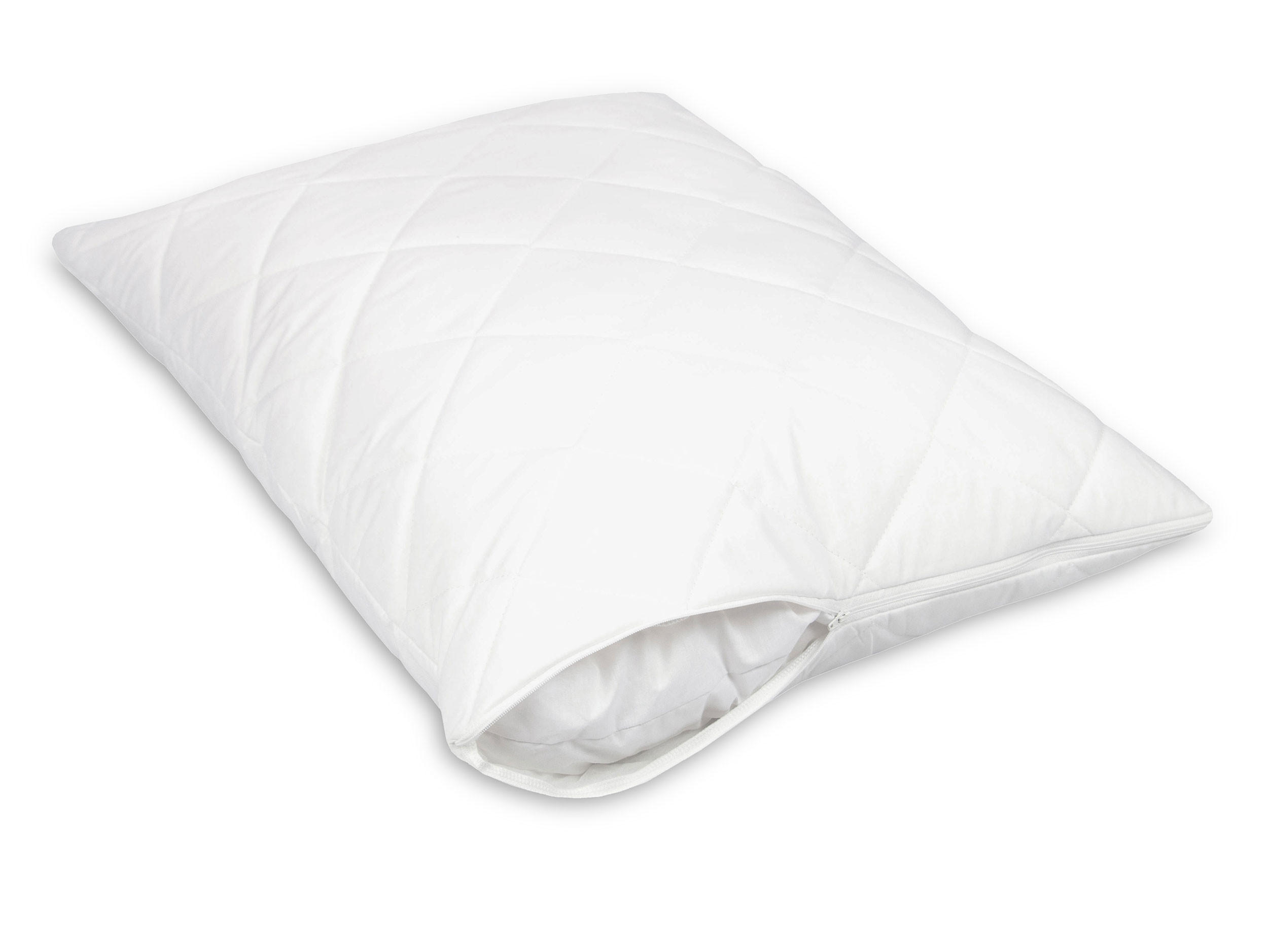 KISSENBEZUG, 60x80 cm, 50% Polyester, 50% Baumwolle, Weiß - Weiß, Textil (60/80cm) - Zollner