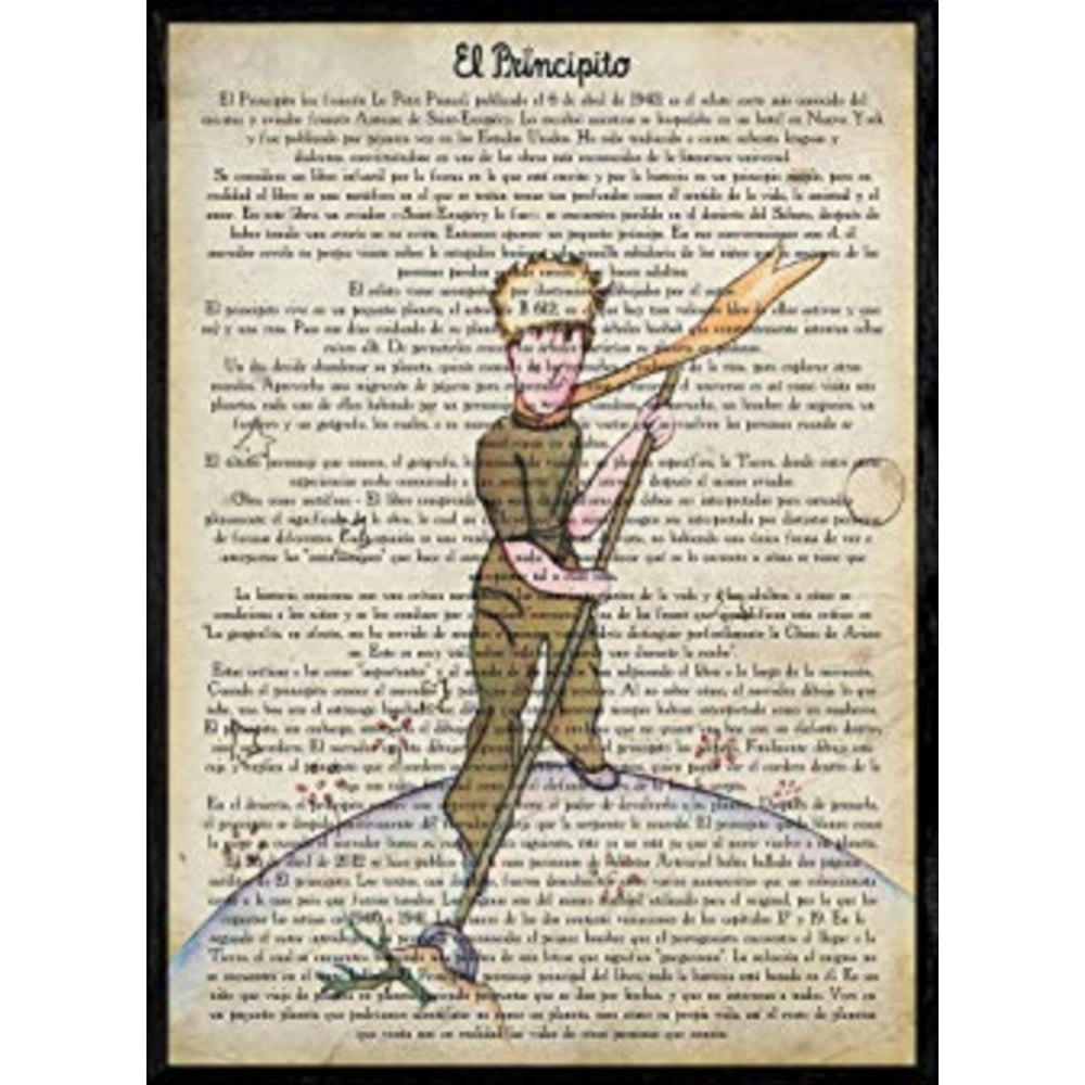 POSTER Der Kleine Prinz Graben. A4 Rahmenlos - Klar, Papier (29.7/5/21cm) - Nacnic