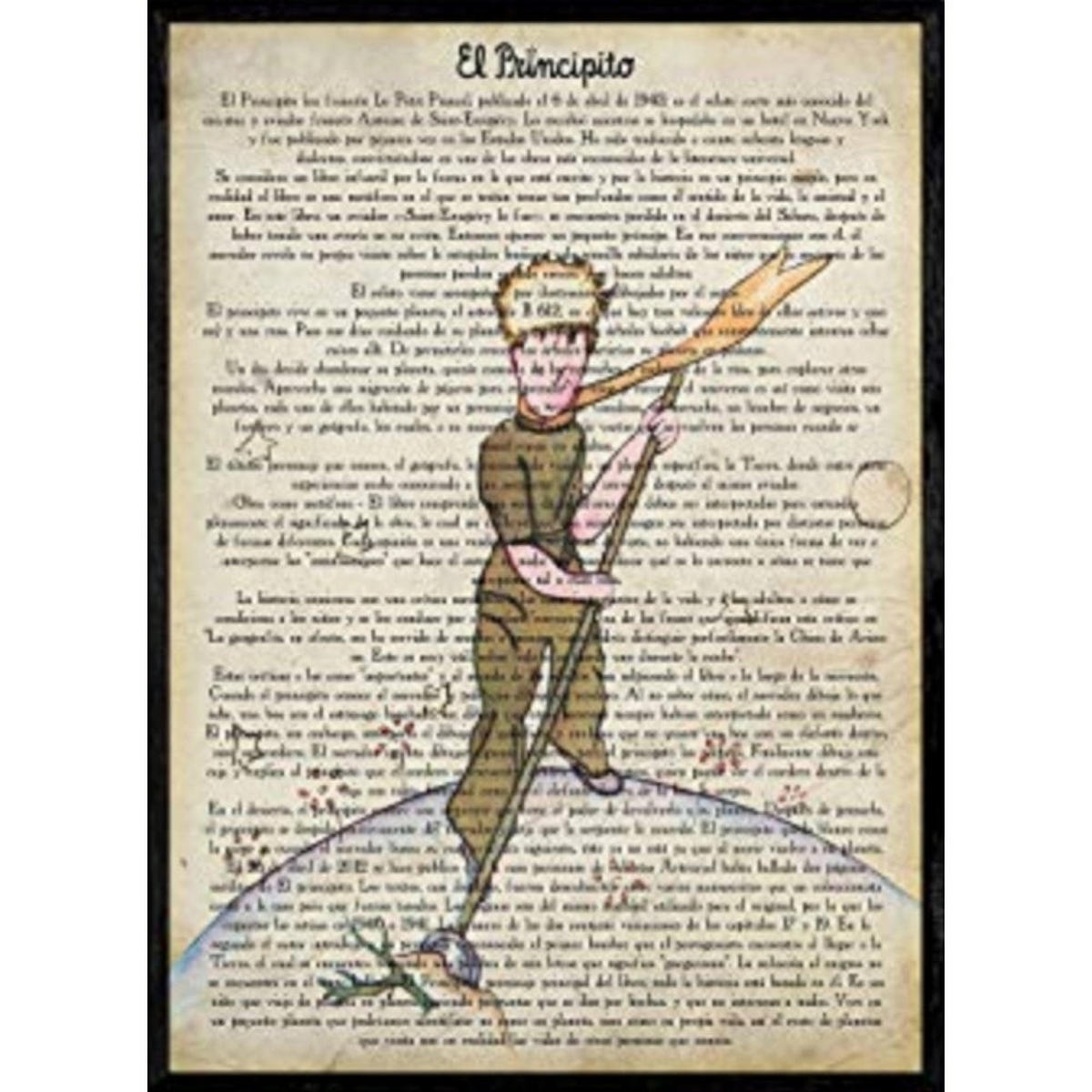 POSTER Der Kleine Prinz Graben. A4 Rahmenlos - Klar, Papier (29.7/5/21cm) - Nacnic