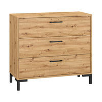 KOMMODE – 92 cm – Nevio – Eichefarben - Eichefarben, Holzwerkstoff (92/83/40cm) - hi-markt