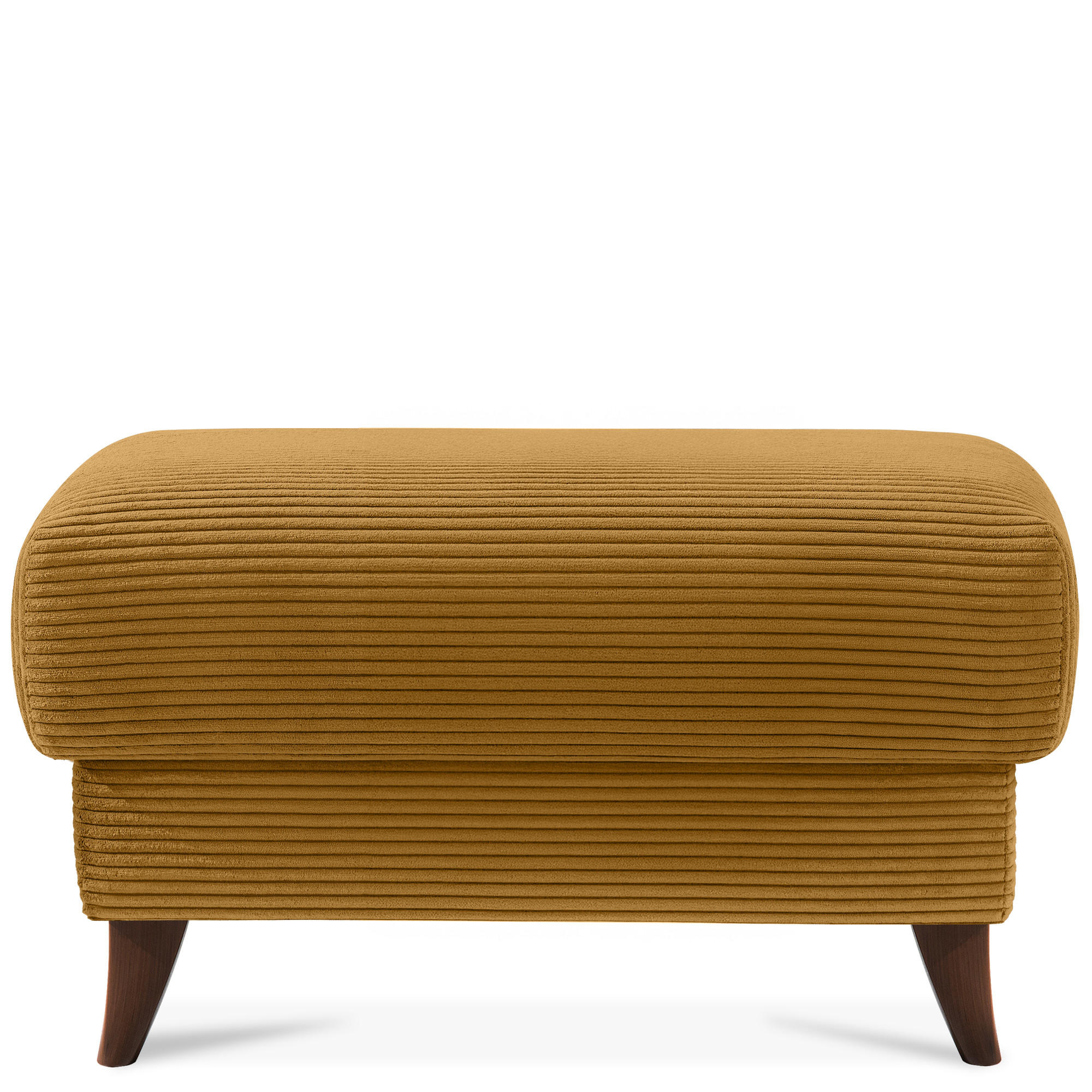 HOCKER GUSTAVO II, Gelb - Gelb/Braun, Holz/Holzwerkstoff (92/49/92cm) - KONSIMO®