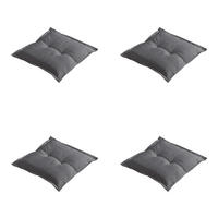 SITZKISSEN Manchester - Grau - 50/50/7 cm - 4er-Set - Grau, Textil (50/7/50cm) - Madison