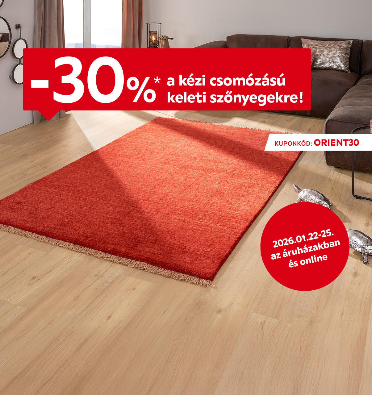 2026.01.19-01.25. között 20% kedvezményt adunk több ezer lakberendezési kiegészítőre kizárólag online a KIEG20 kuponkóddal. További információért kattintson a „Kivételek és részletek” gombra.