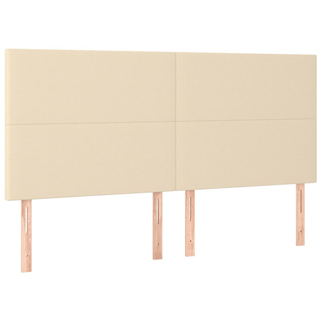 vidaXL Kopfteil Creme 5x128x200 cm