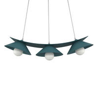 HÄNGELEUCHTE - Blau, Metall (70/25/16cm) - Lumicom