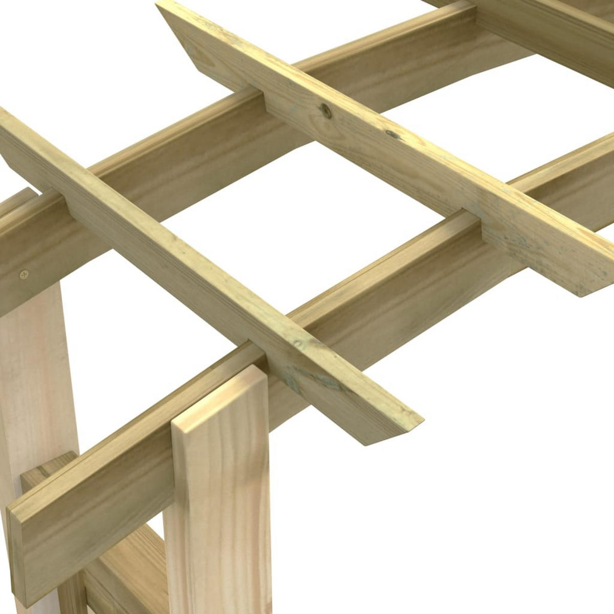 ROSENBOGEN aus Holz VERSIL 150x60x210 cm - Braun, Holz (150/210/60cm) - DELUKE