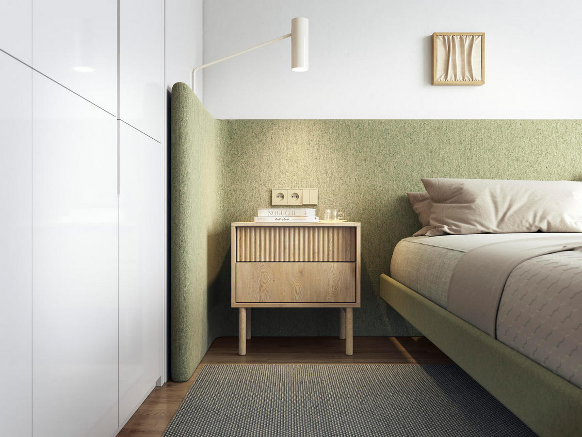 NACHTTISCH TAVO Beige 54x40x55 cm - Beige, Holzwerkstoff (54/55/40cm) - FURNLUX