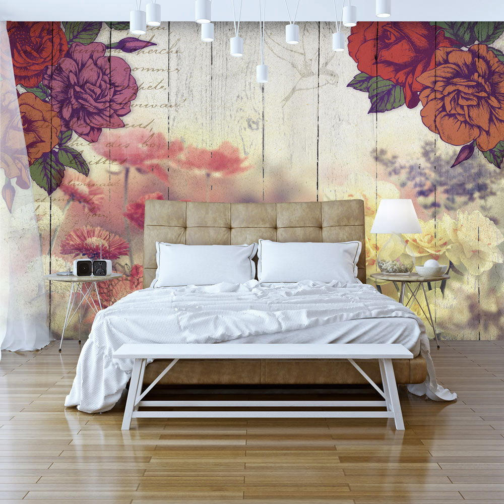 VLIESTAPETE Orange 250/175 cm - Pink/Orange, Textil (250/1cm) - KUNSTLOFT
