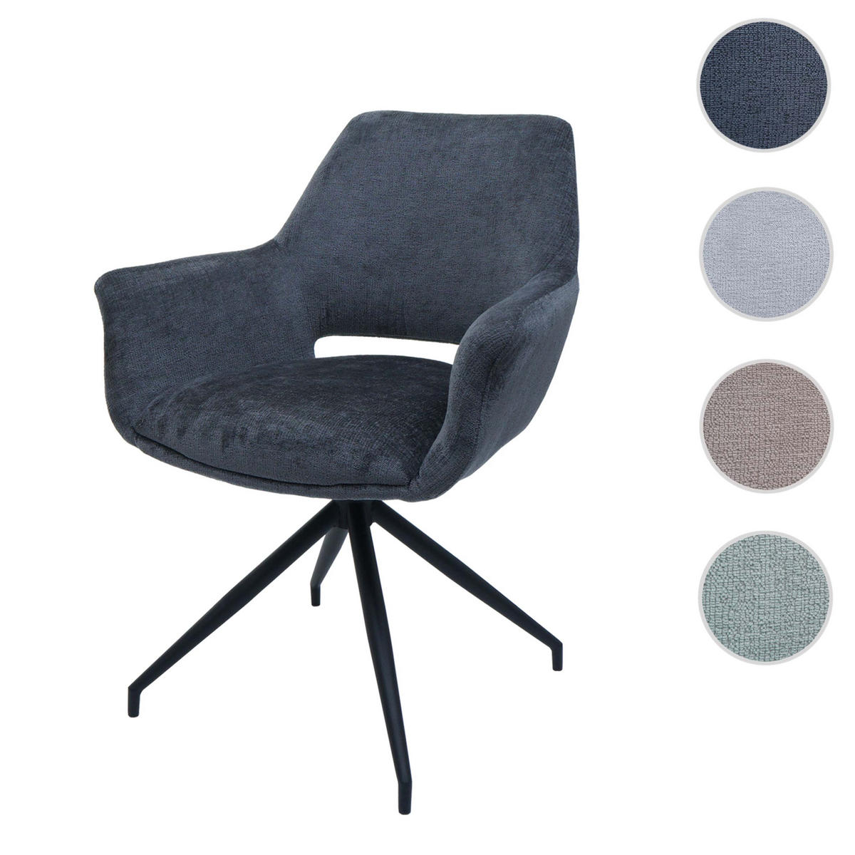 ESSZIMMERSTUHL Grau - Grau, Textil (65/86/60cm) - MCW