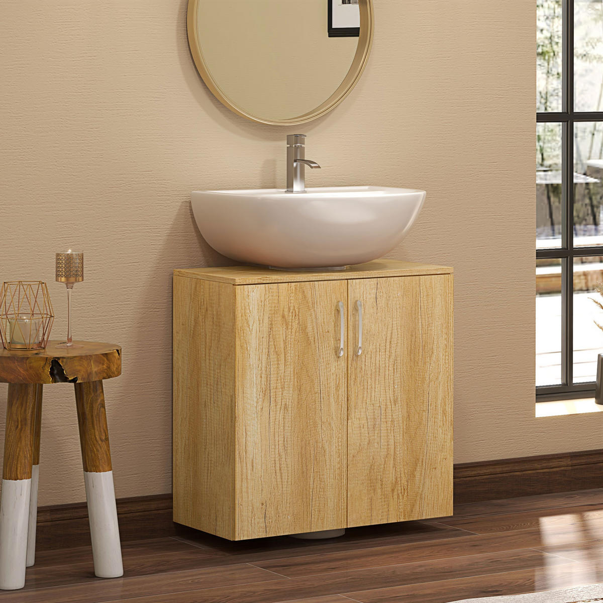HÄNGESCHRANK Holzfarbe 1 Stück - Beige, Kunststoff (60/60/30cm) - GiPP