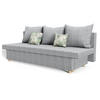 SCHLAFSOFA ANTA, Sofa mit Schlaffunktion und Bettkasten, Farbe: Grau, Veloursstoff - Grau, Textil (194/68/75cm) - Sepro Meble