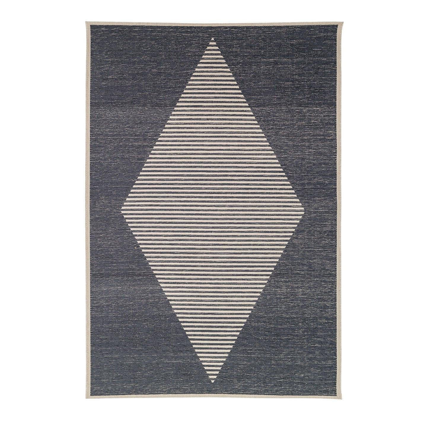 TEPPICH Design für Innen und Außen blau - Blau, Textil (191/290cm) - AFK Living