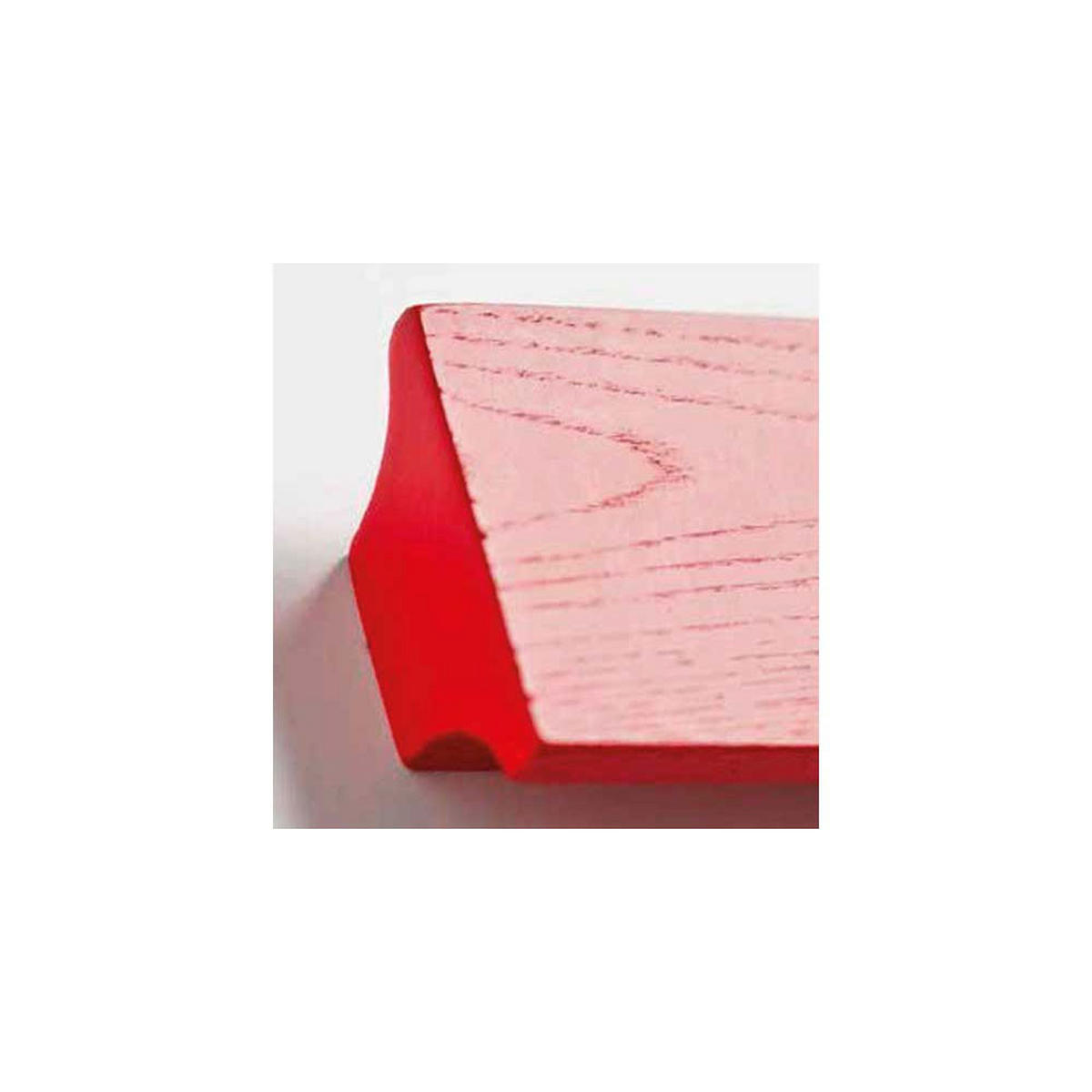 STANDREGAL Git aus Holz 40x40x191cm anthrazit weiß rot - Anthrazit/Weiß, Holz/Holzwerkstoff (40/191/40cm) - Feldmann-Wohnen