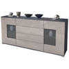 SIDEBOARD Grömitz Sandgrau Hochglanz - Sandfarben, Holzwerkstoff (166.5/75.5/35cm) - Vladon