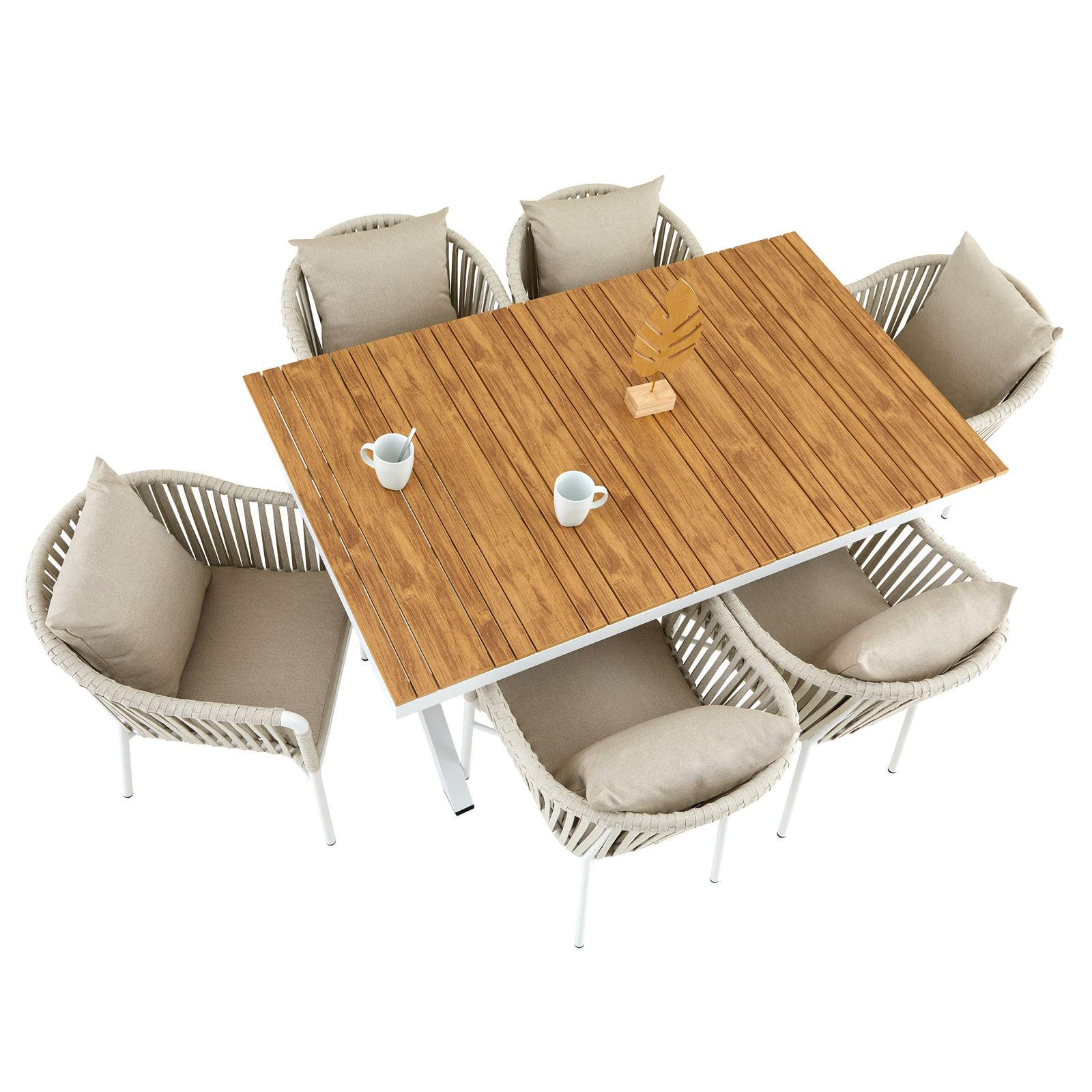 GARTENMÖBELSET ISOLA - Beige, Metall - IDIMEX